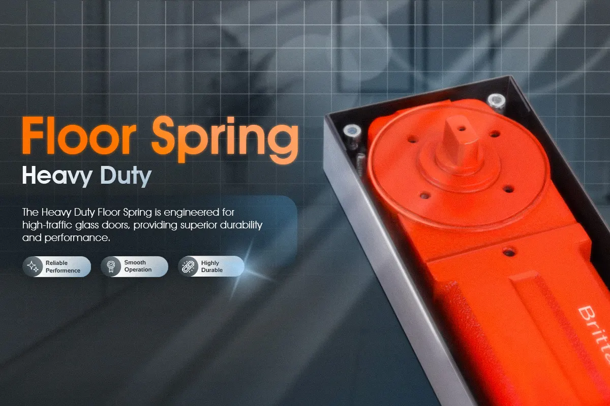 Heavy duty floor spring from best hardware store in Middle East