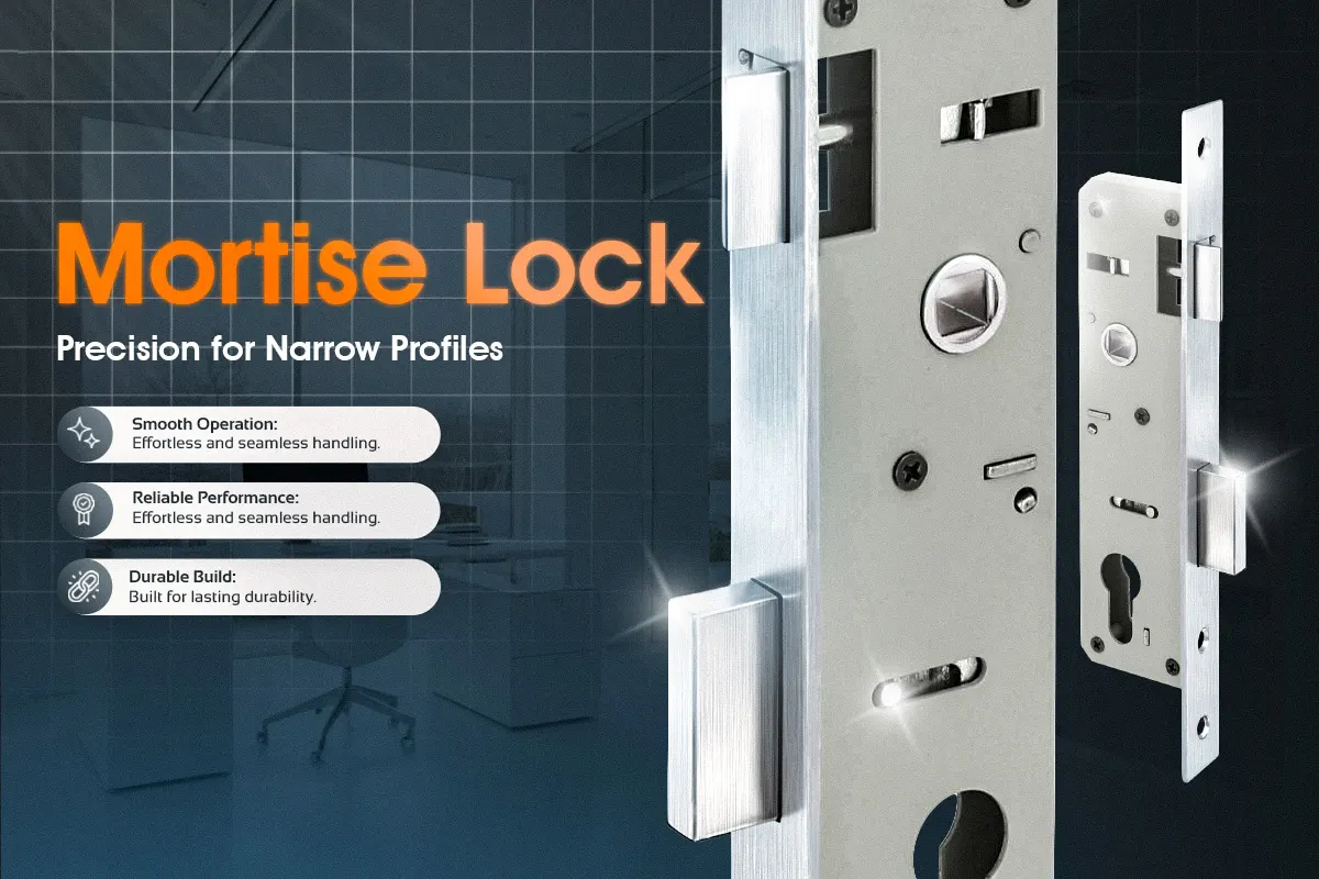 Mortise lock for modern Middle East architecture